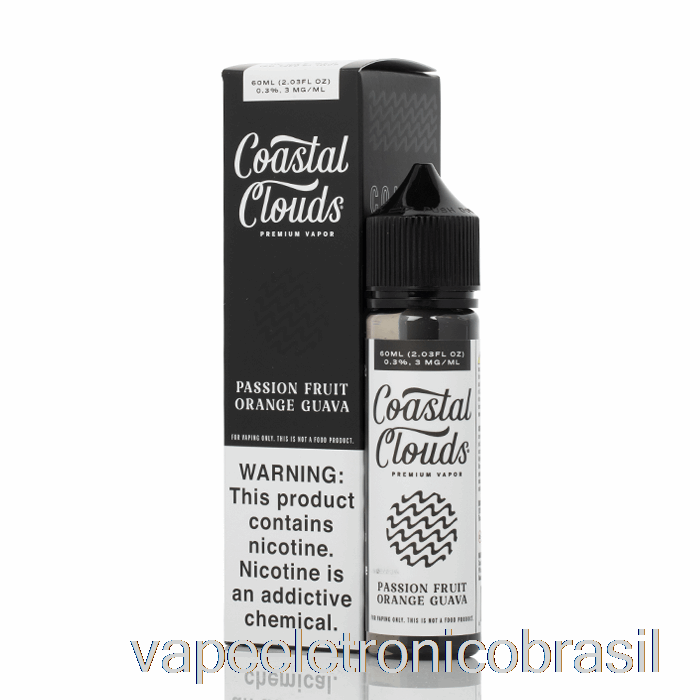 Vape Eletrônico Maracujá Laranja Goiaba - Nuvens Costeiras Co. - 60ml 6mg